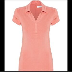 Jacob | vintage y2k v-neck button up short sleeve tee | size M